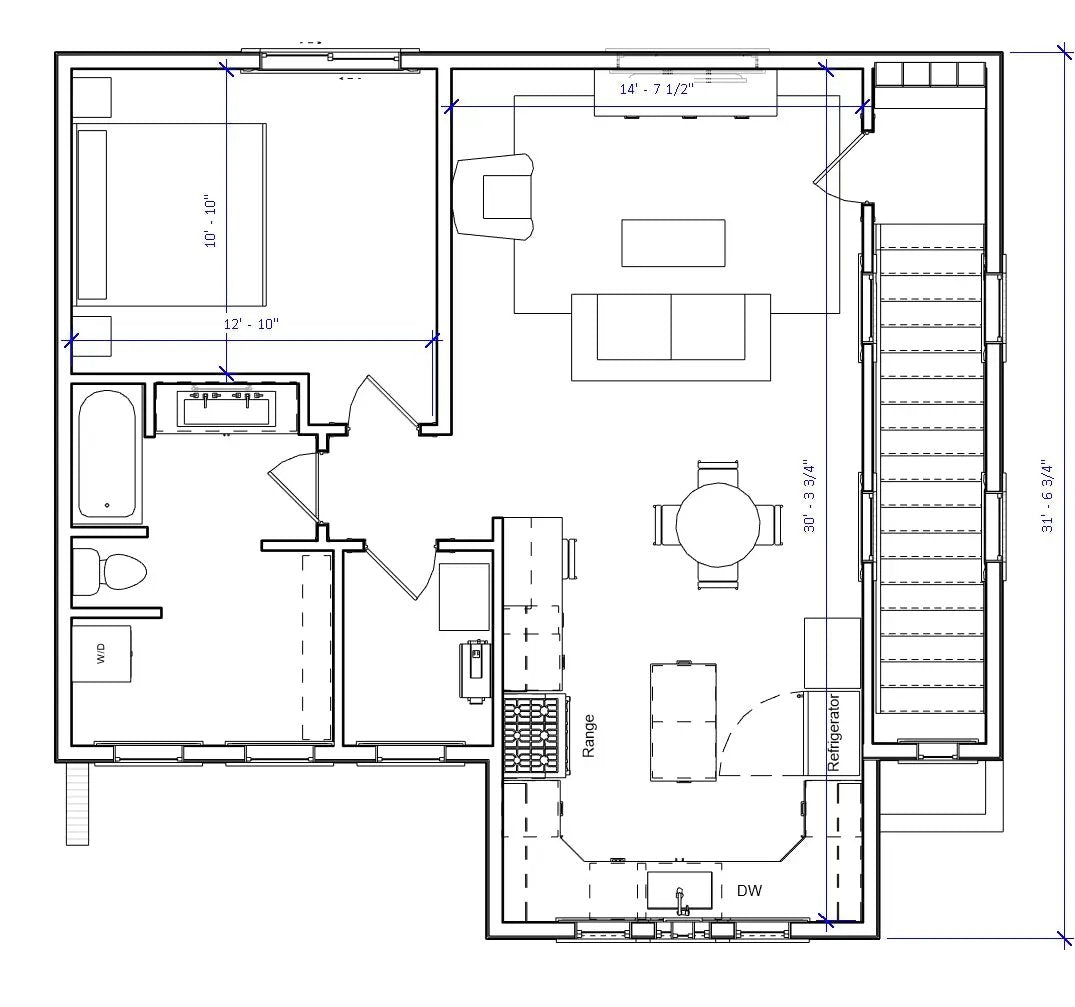 ADU floor plan