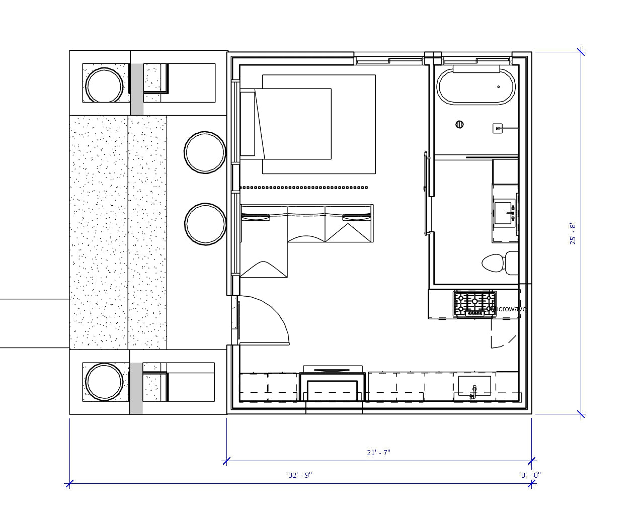 ADU house plan. Designed by Authentic Homes, custom home builder in Utah.