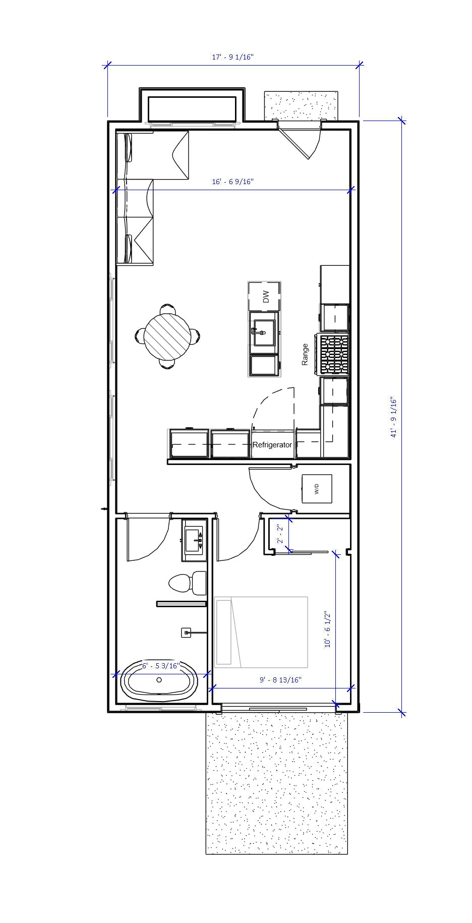 ADU house plan. Designed by Authentic Homes, custom home builder in Utah.