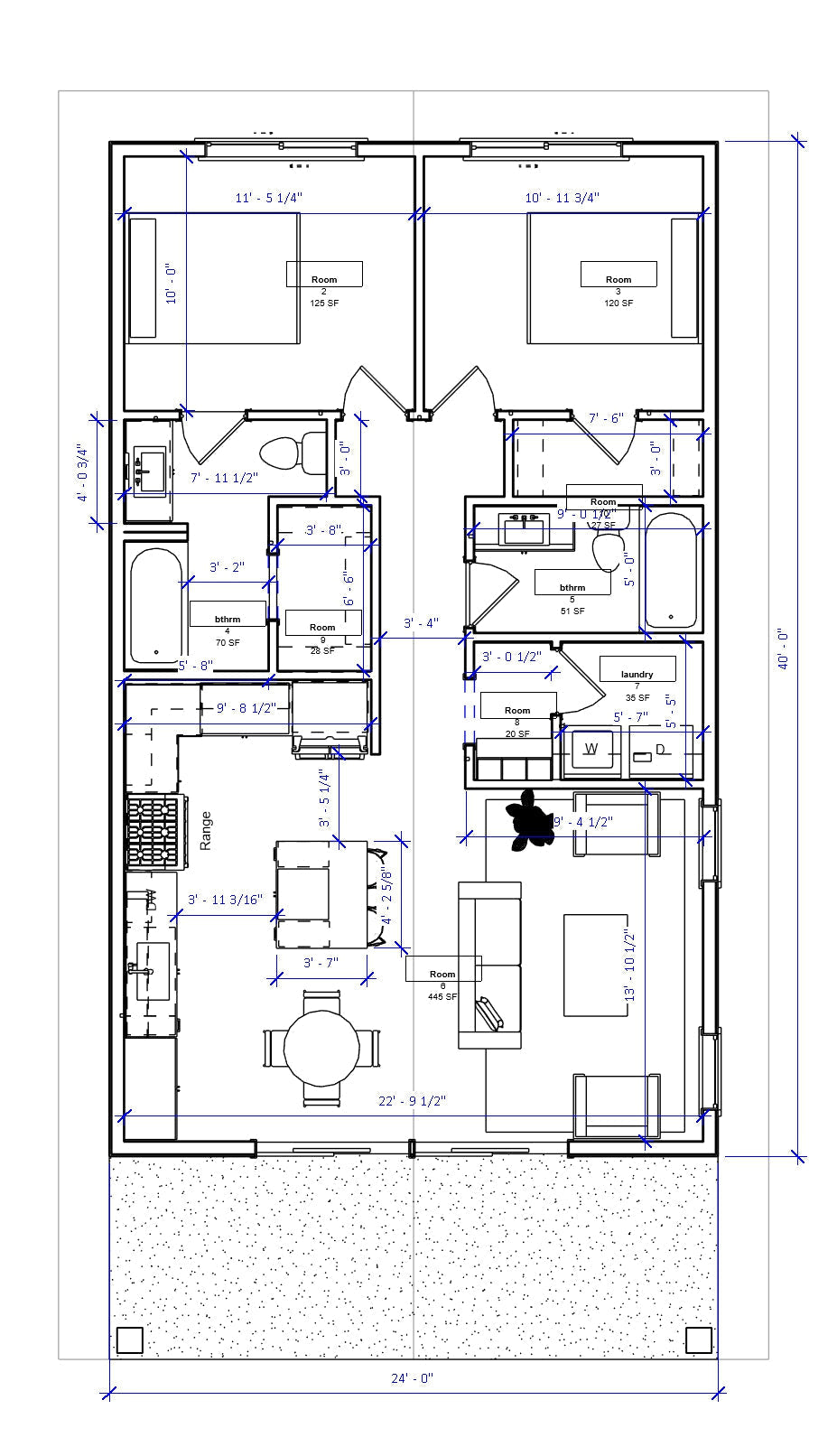 ADU house plan. Designed by Authentic Homes, custom home builder in Utah.