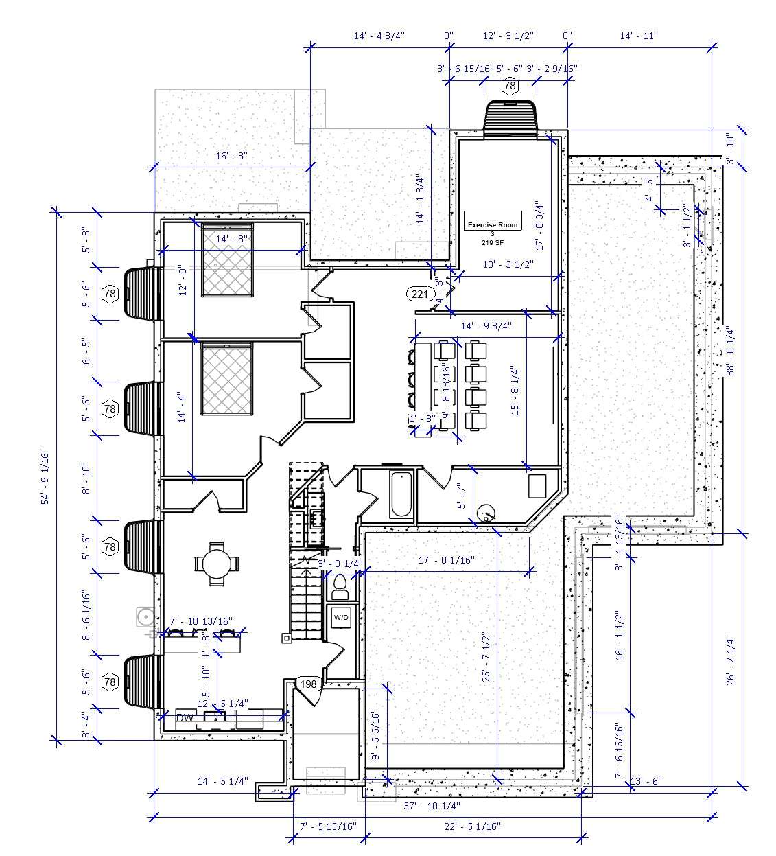 No.5 Cape Cod house plan RV Garage