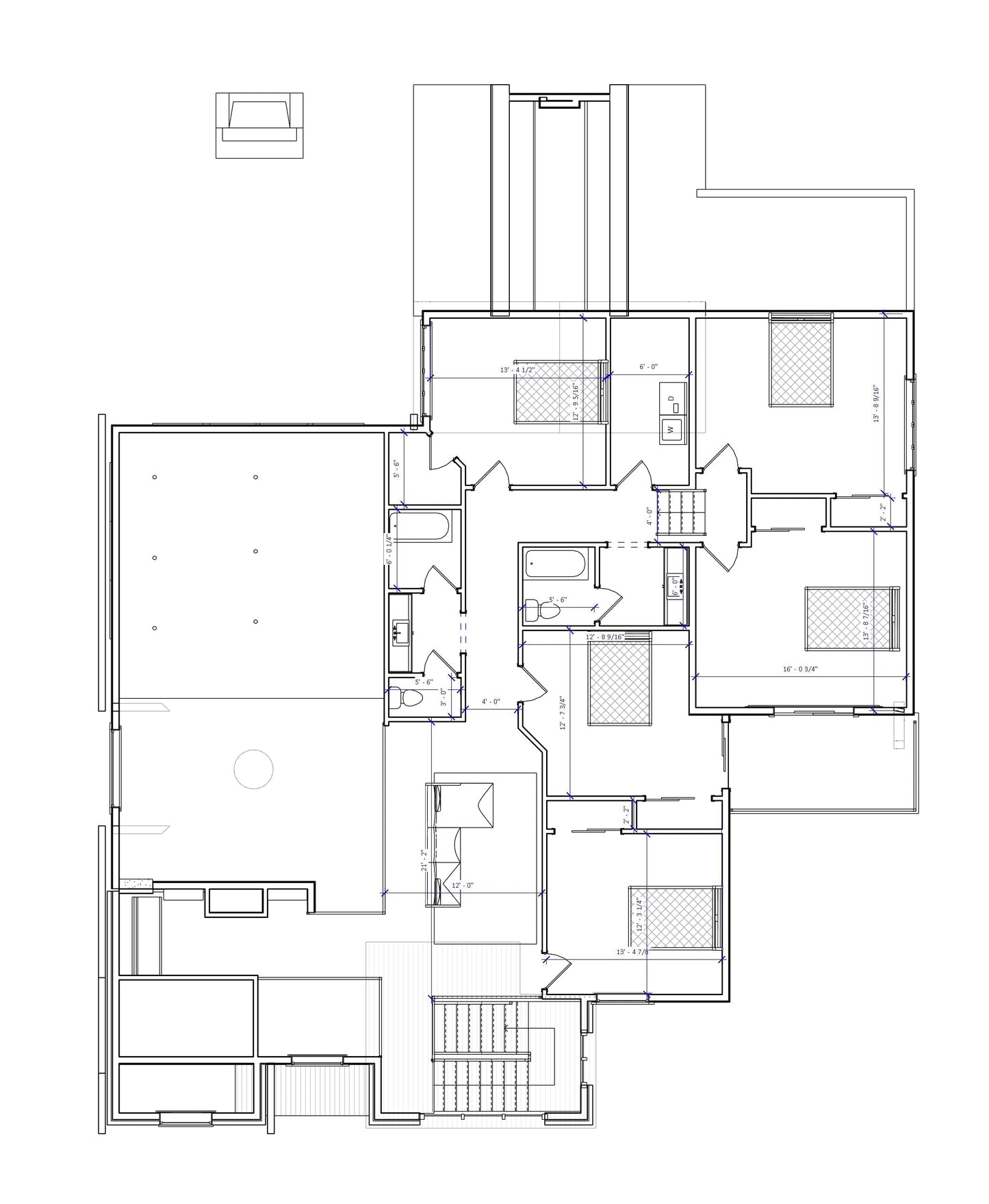 House floor plan. Designed by Authentic Homes, custom home builder in Utah.