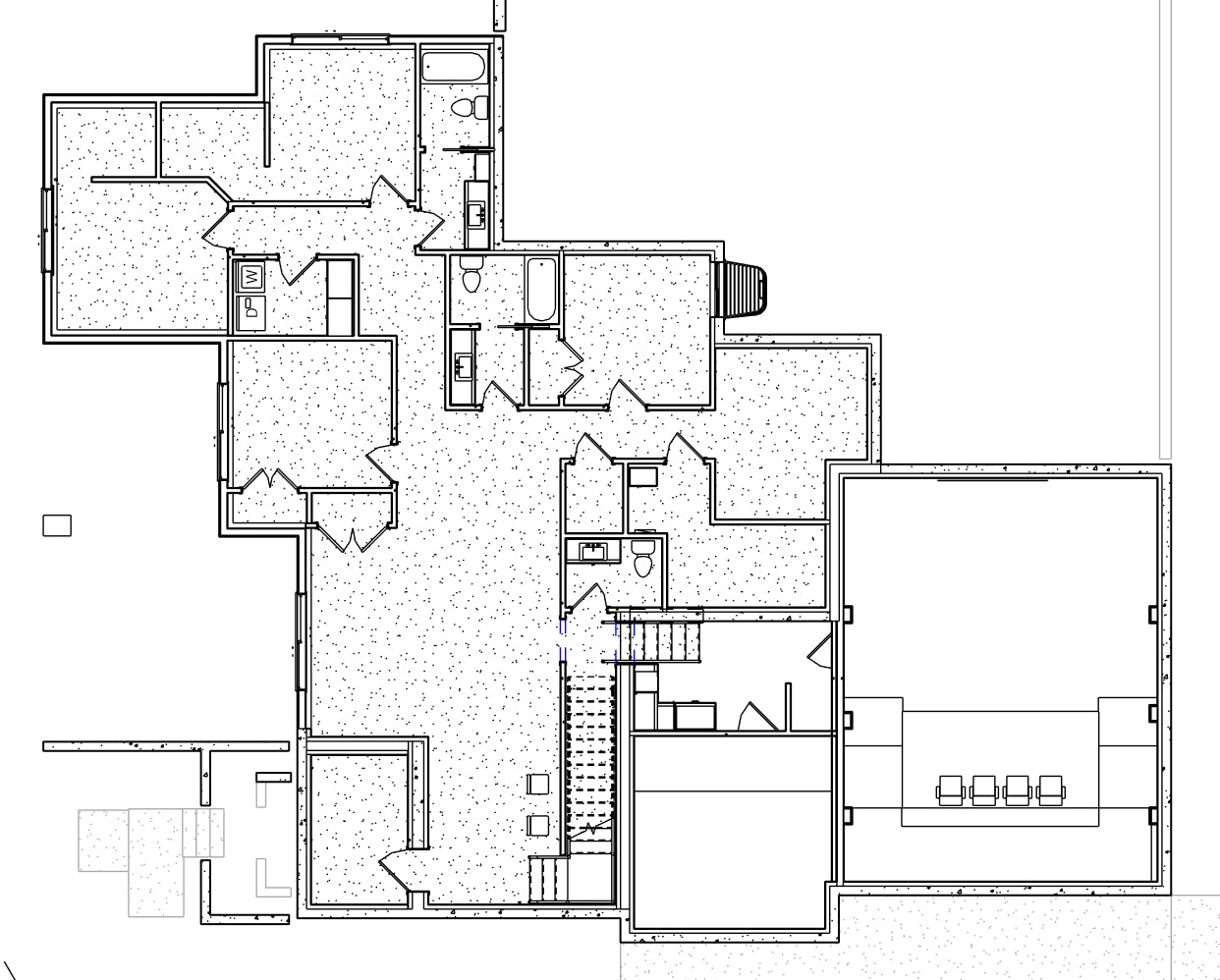 French floor plan. Designed by Authentic Homes, custom home builder in Utah.