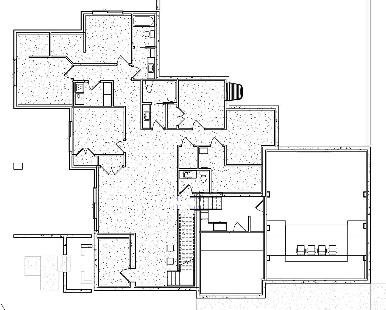 French floor plan. Designed by Authentic Homes, custom home builder in Utah.