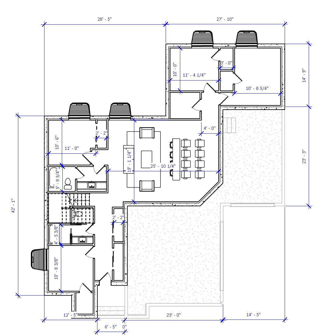 No.26 Modern house plan Library Feature