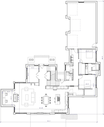 a drawing of a floor plan of a house