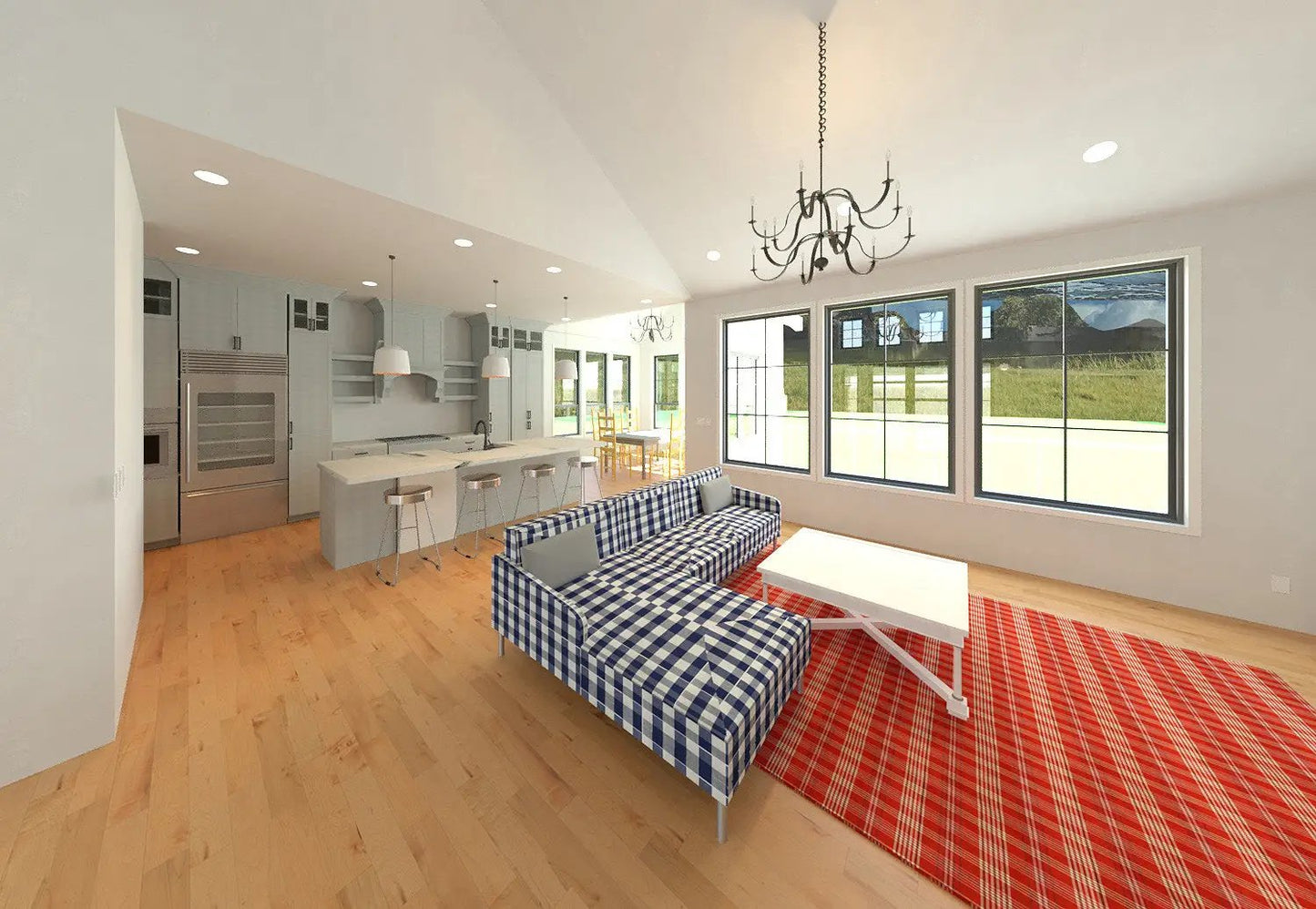 great room with lots of light