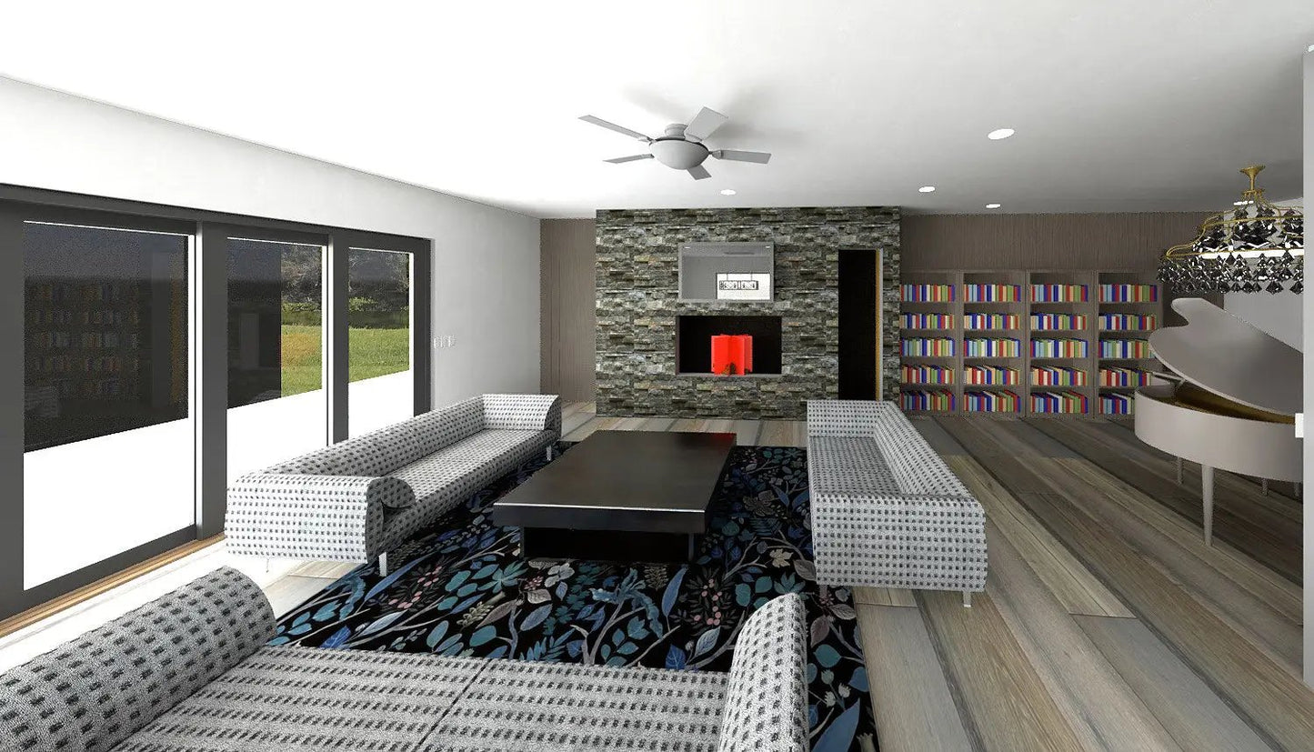 great room with lots of light