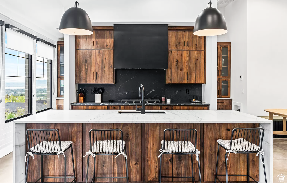 Modern Kitchen designed and built by Authentic Homes in Provo, Utah