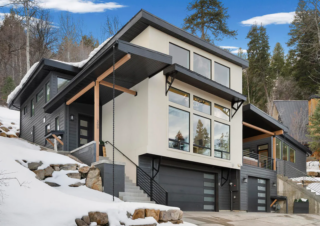 Modern home built on a slope in Park city Utah by Authentic Homes
