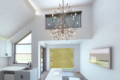 No.41 Modern ADU house plan Large Windows