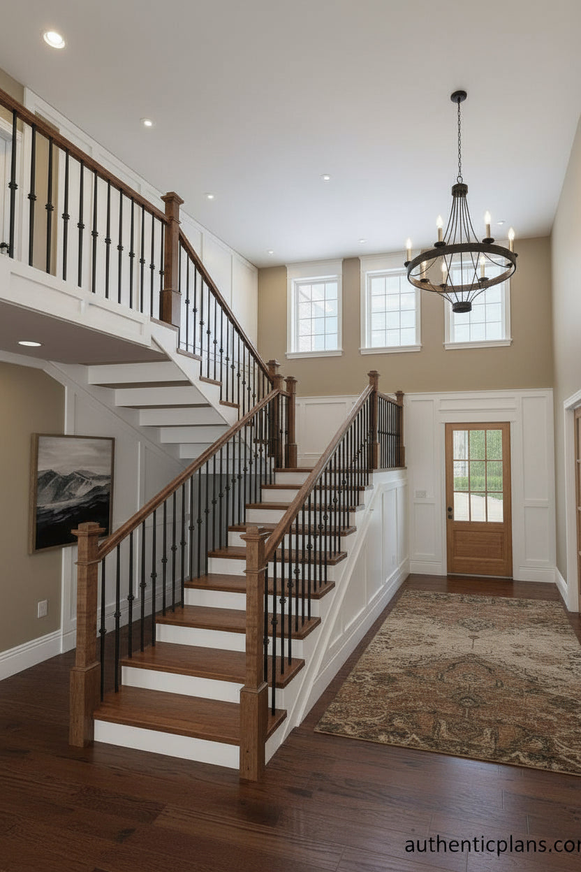 No.14 Mountain house plan Front Deck