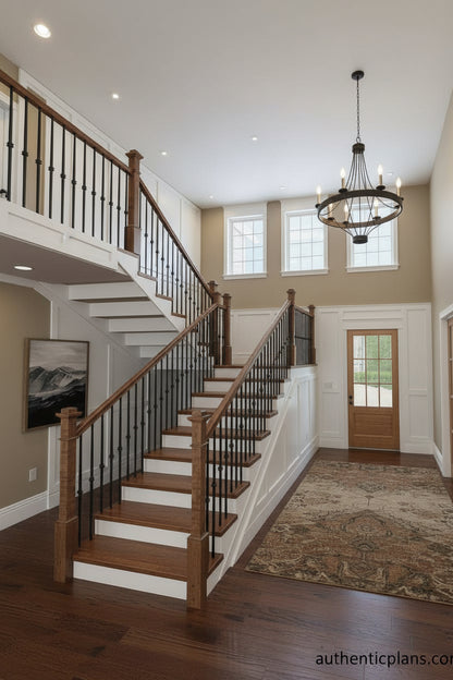 No.14 Mountain house plan Front Deck