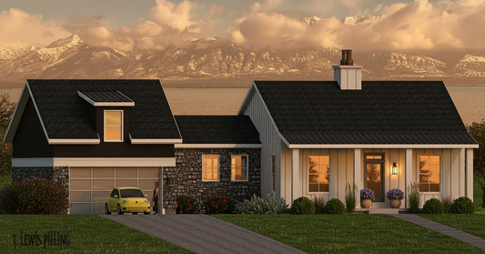 No.3 Cottage house plan Large Porch