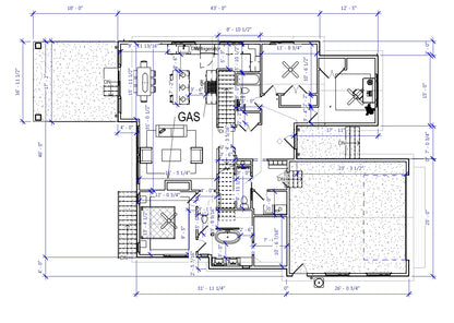 No.16 Modern Cottage house plan Basement ADU