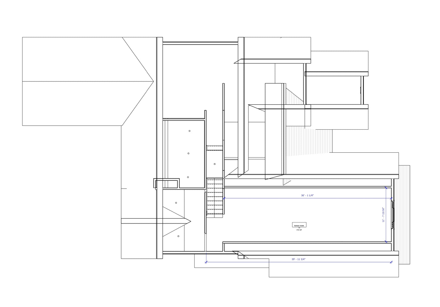 No.16 Modern Cottage house plan Basement ADU