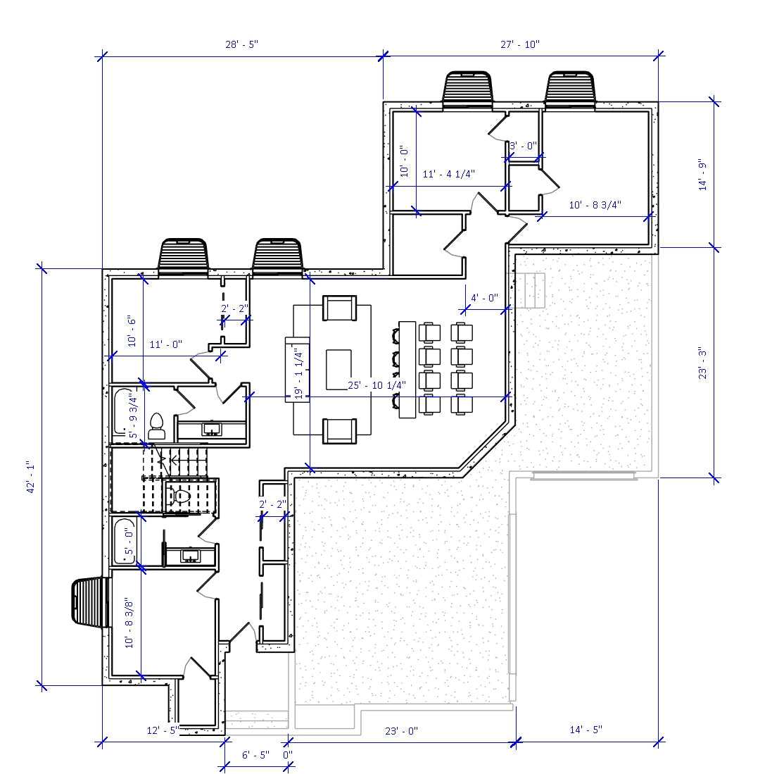 Cottage house plan with vaulted office and loft
