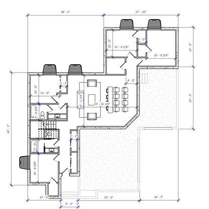 Cottage house plan with vaulted office and loft