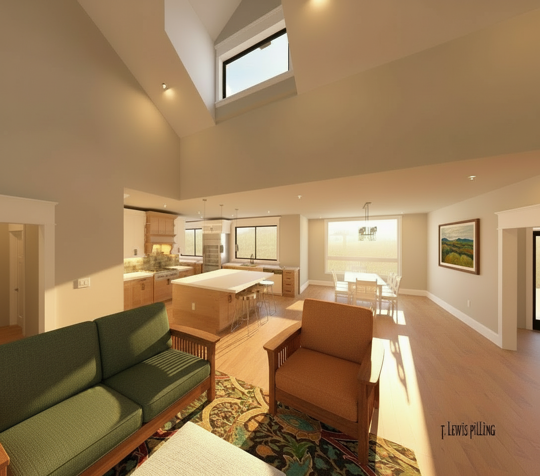 No.10 Craftsman house plan Dormer & Timbers