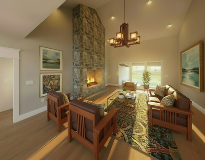 No.10 Craftsman house plan Dormer & Timbers