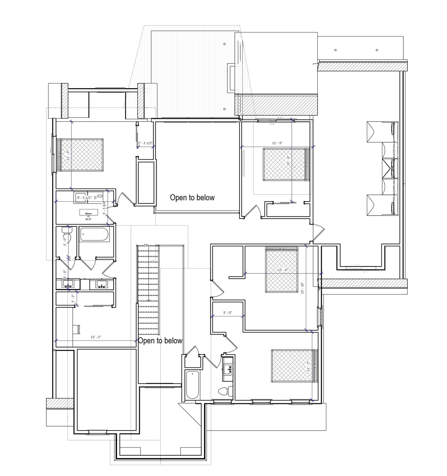 No.5 Cape Cod house plan RV Garage