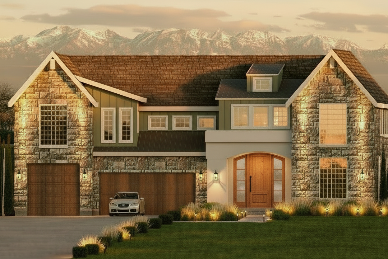 No.13 European house plan Sports Court