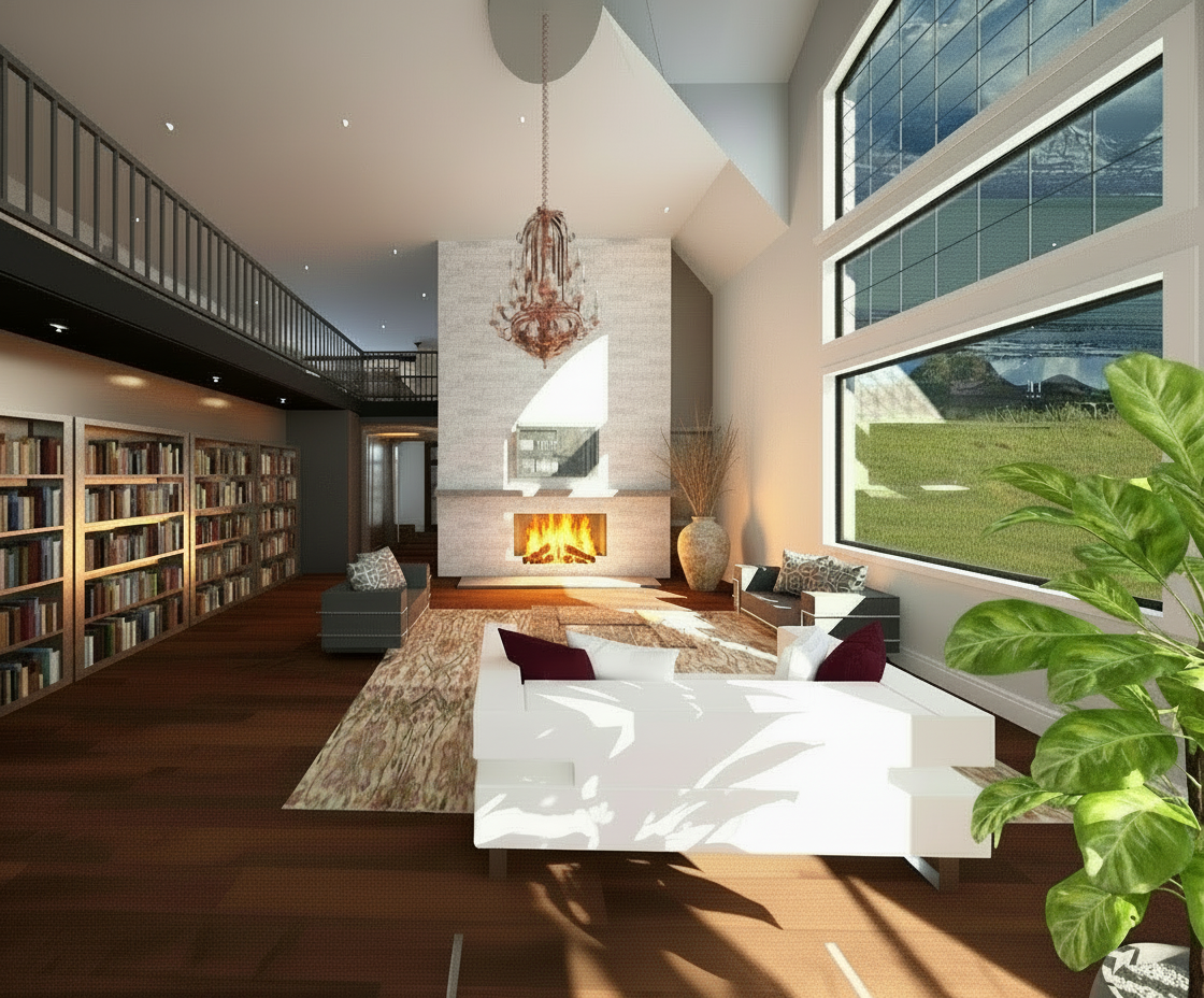 No.15 European house plan Dramatic Entry