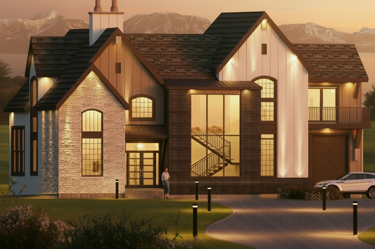 No.15 European house plan Dramatic Entry