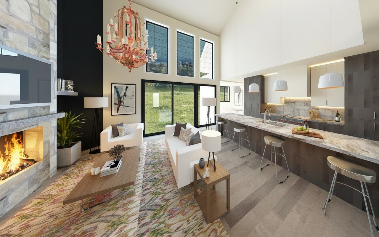 No.16 European house plan Large Island