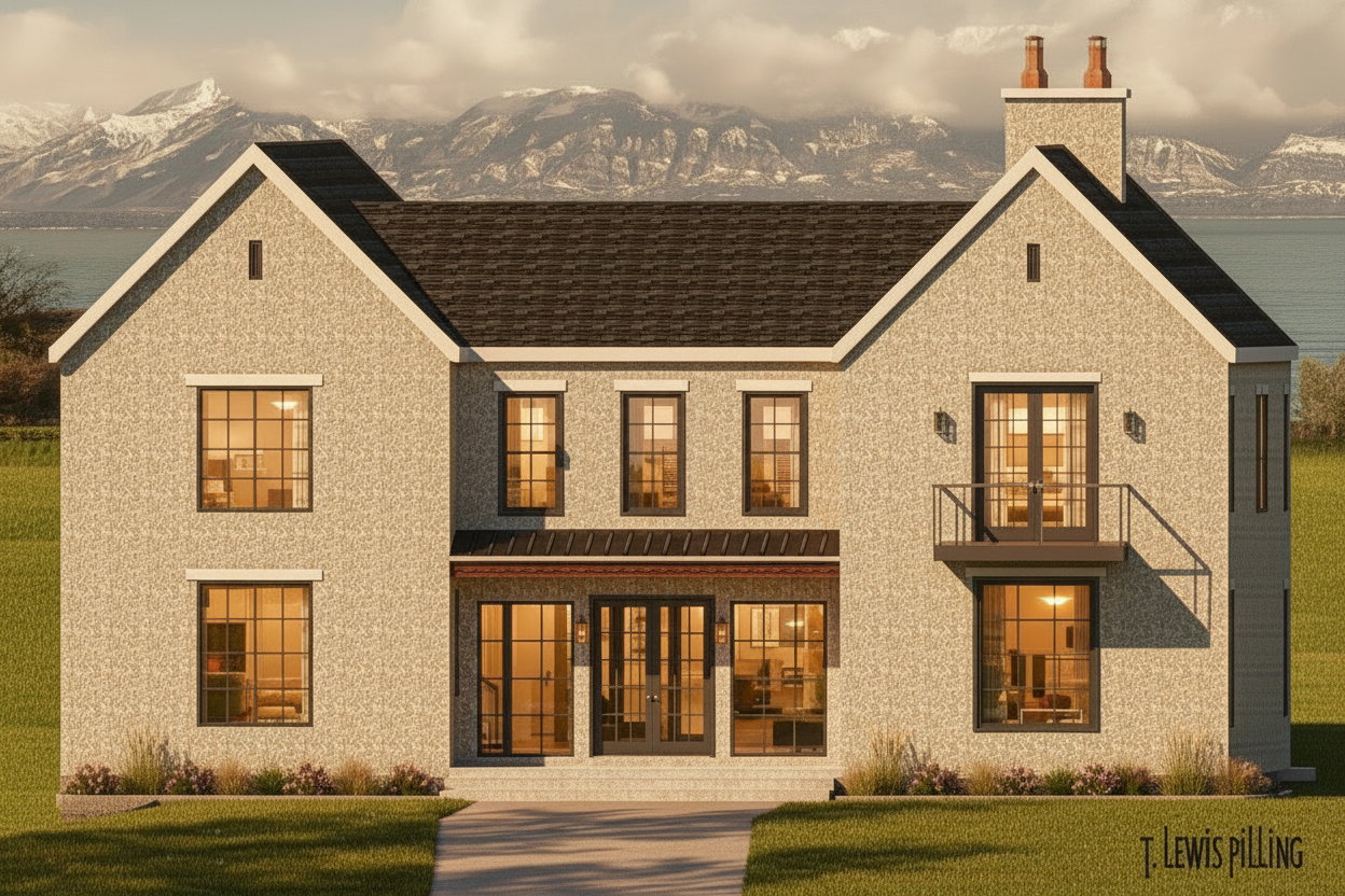 No.8 European house plan Draper, Utah