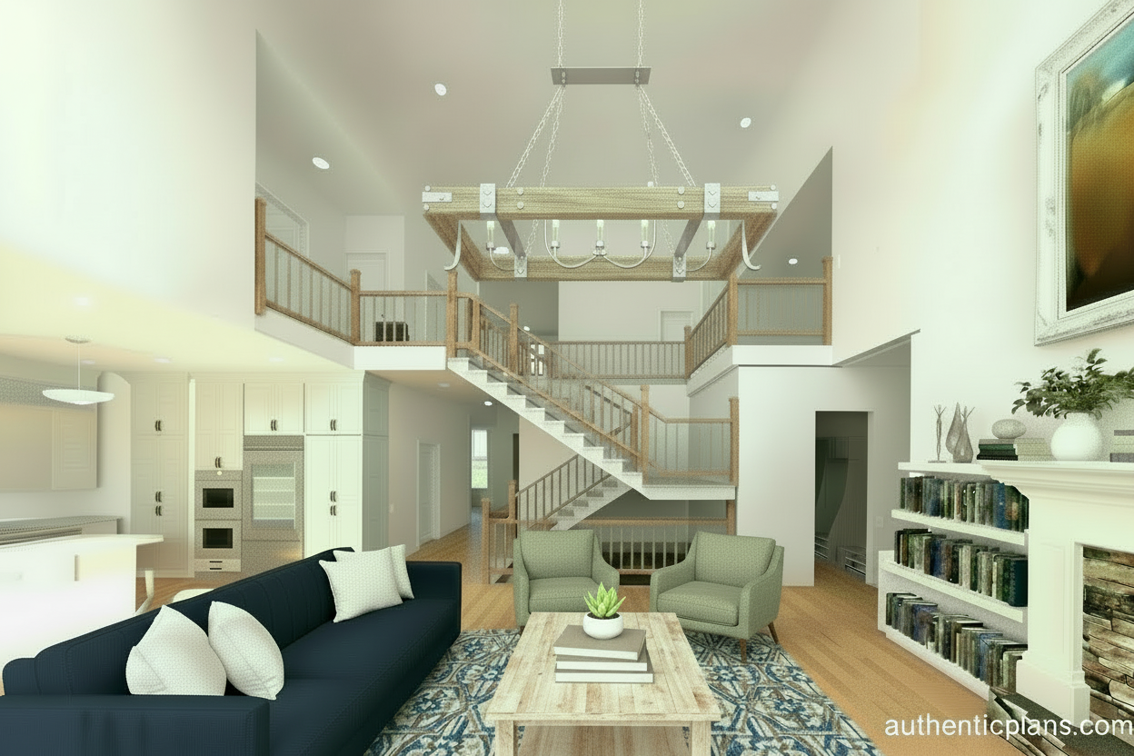 No.12 Farmhouse house plan Catwalk & Loft