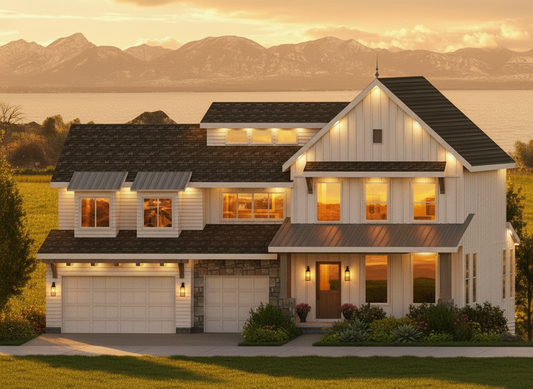 No.12 Farmhouse house plan Catwalk & Loft