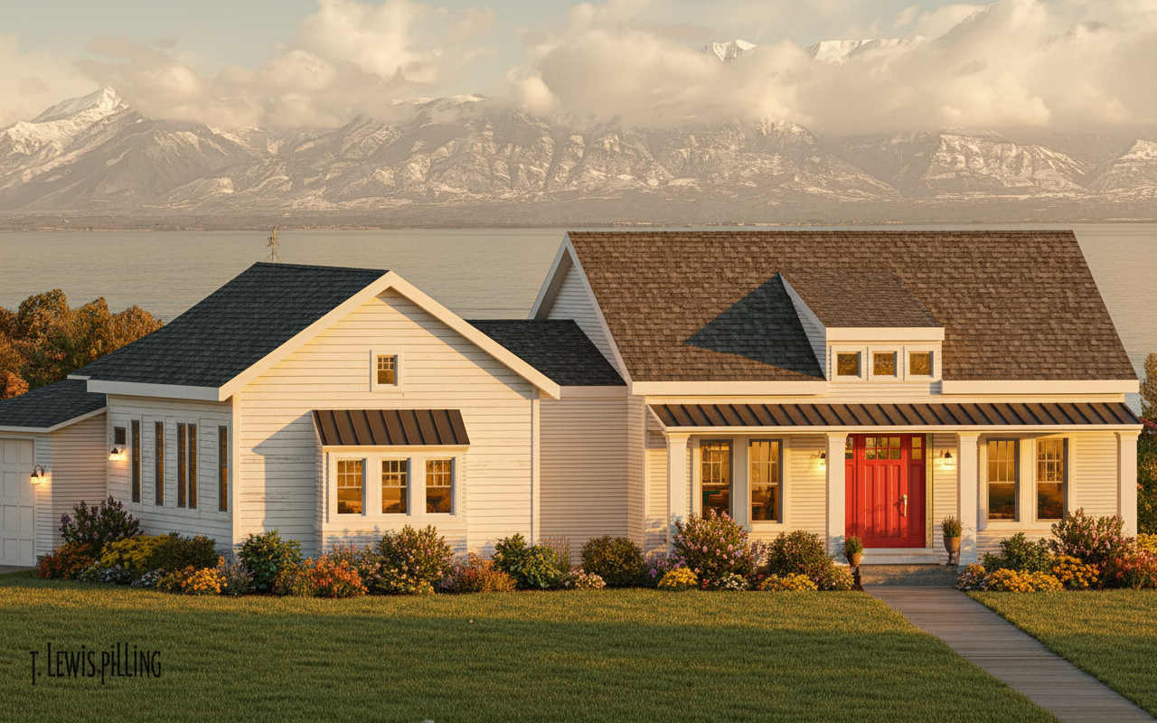 No.6 Farmhouse plan built in Payson, Utah