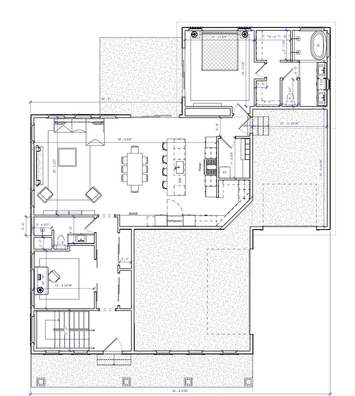 No.28 Farmhouse plan Large Porch