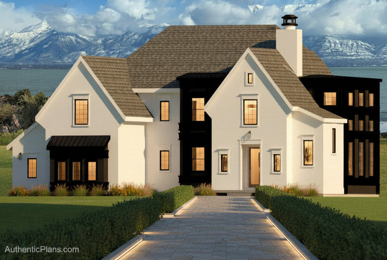 No.8 French house plan Window Feature