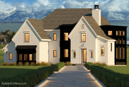 No.8 French house plan Window Feature