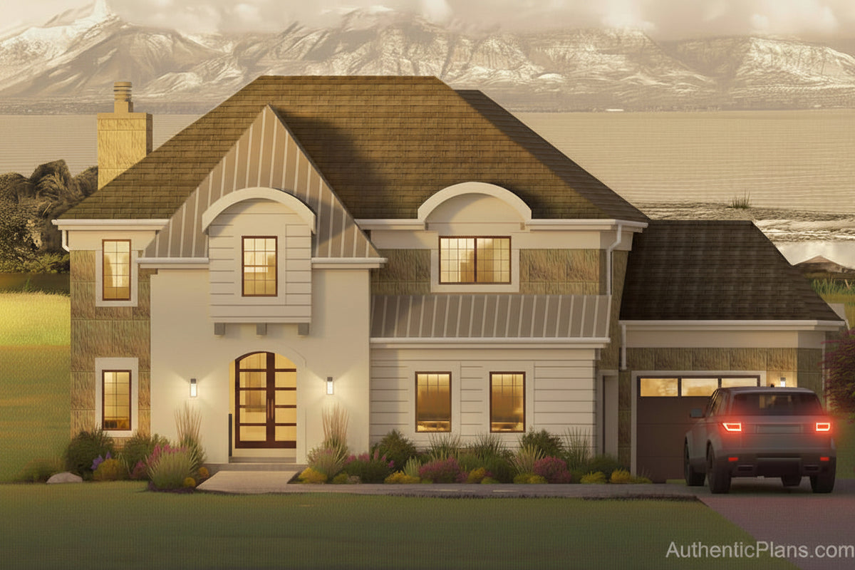 No.9 French house plan Stair Feature