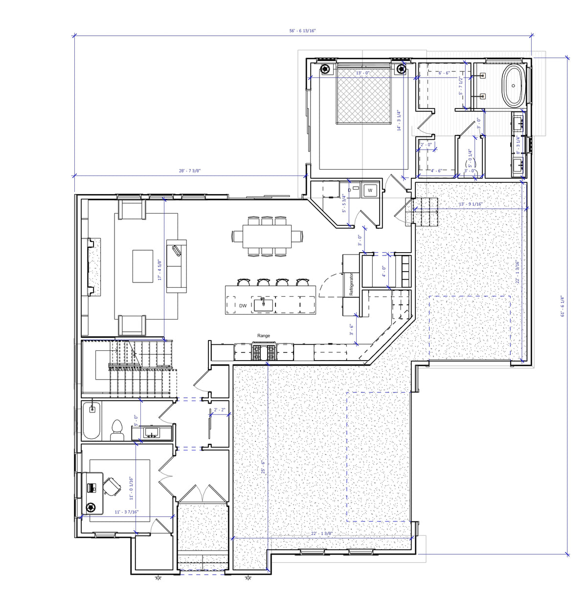 No.9 French house plan Stair Feature