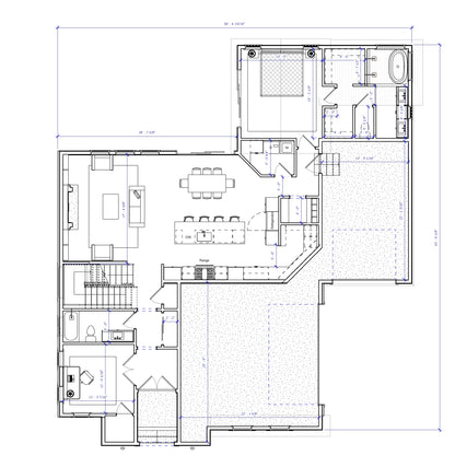 No.9 French house plan Stair Feature
