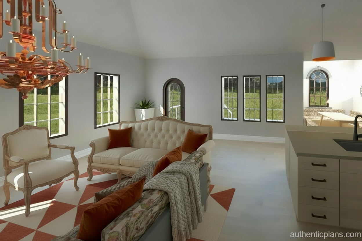No.3 French house plan Built in Dining