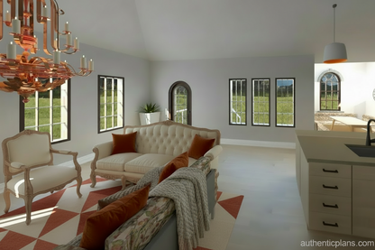 No.3 French house plan Built in Dining