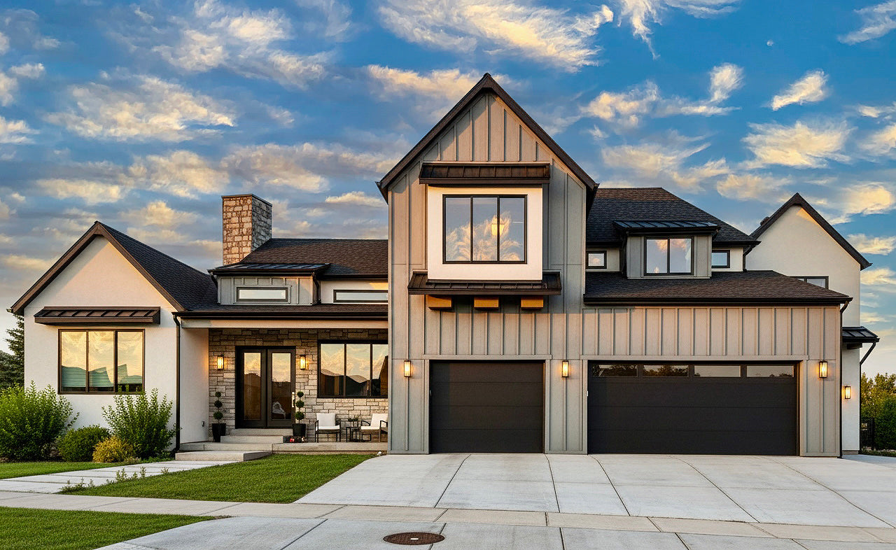 Modern European house plan in Herriman Utah by Authentic Homes, custom home builder