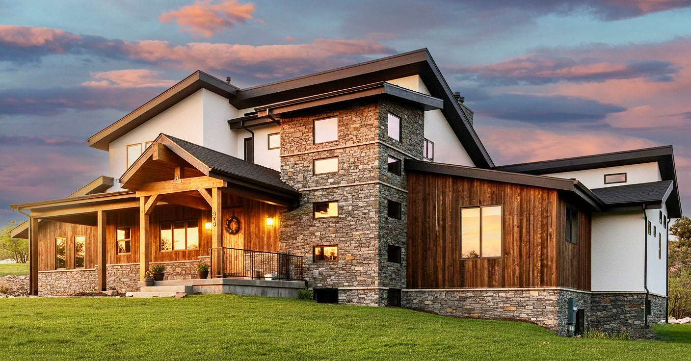 Modern house plan in Spanish Fork, Utah, plans by Authentic Homes