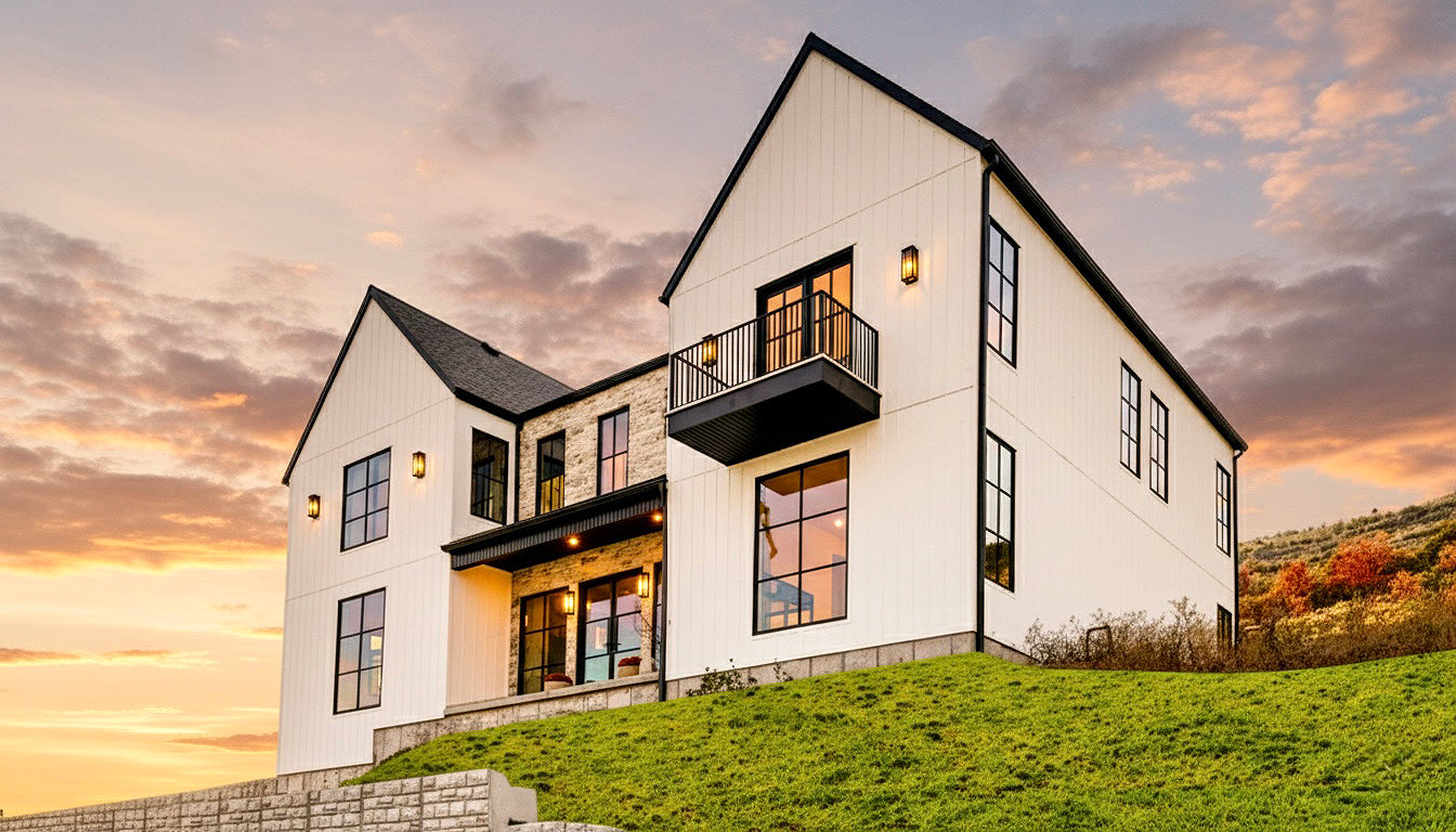 European House plan in Draper, Utah. House Plans by Authentic Homes, custom home builder.