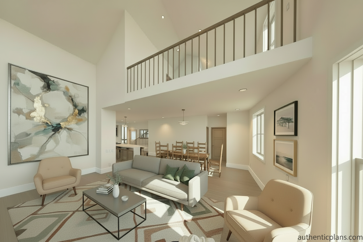 No.4 Cottage house plan Loft