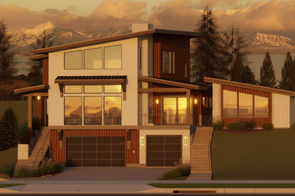 No.13 Modern house plan Park City Utah