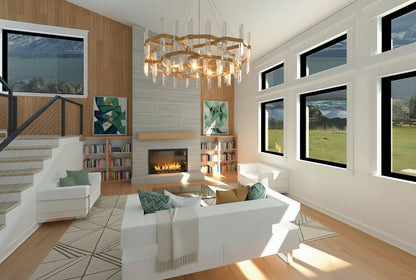 No.22 Modern house plan Corner Window Feature