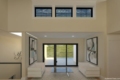 No.24 Modern house plan Front Deck