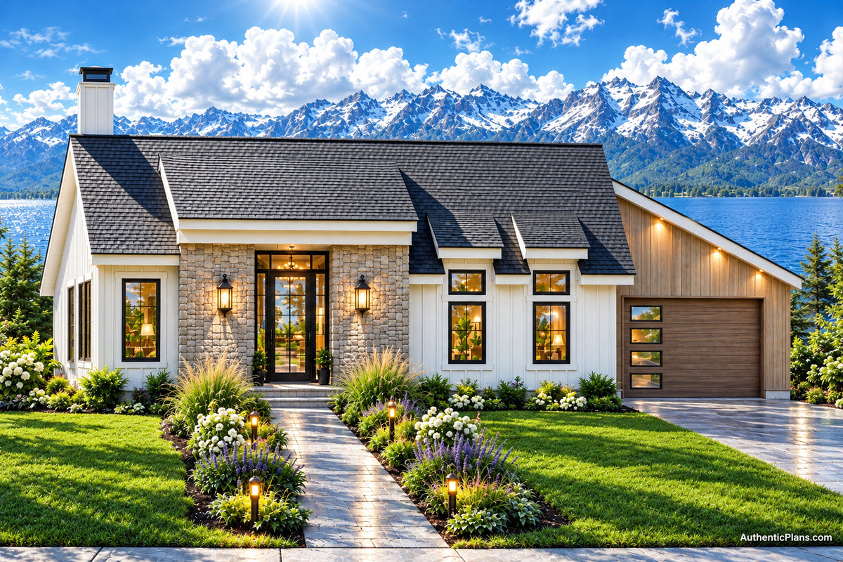 No.26 Modern house plan Library Feature