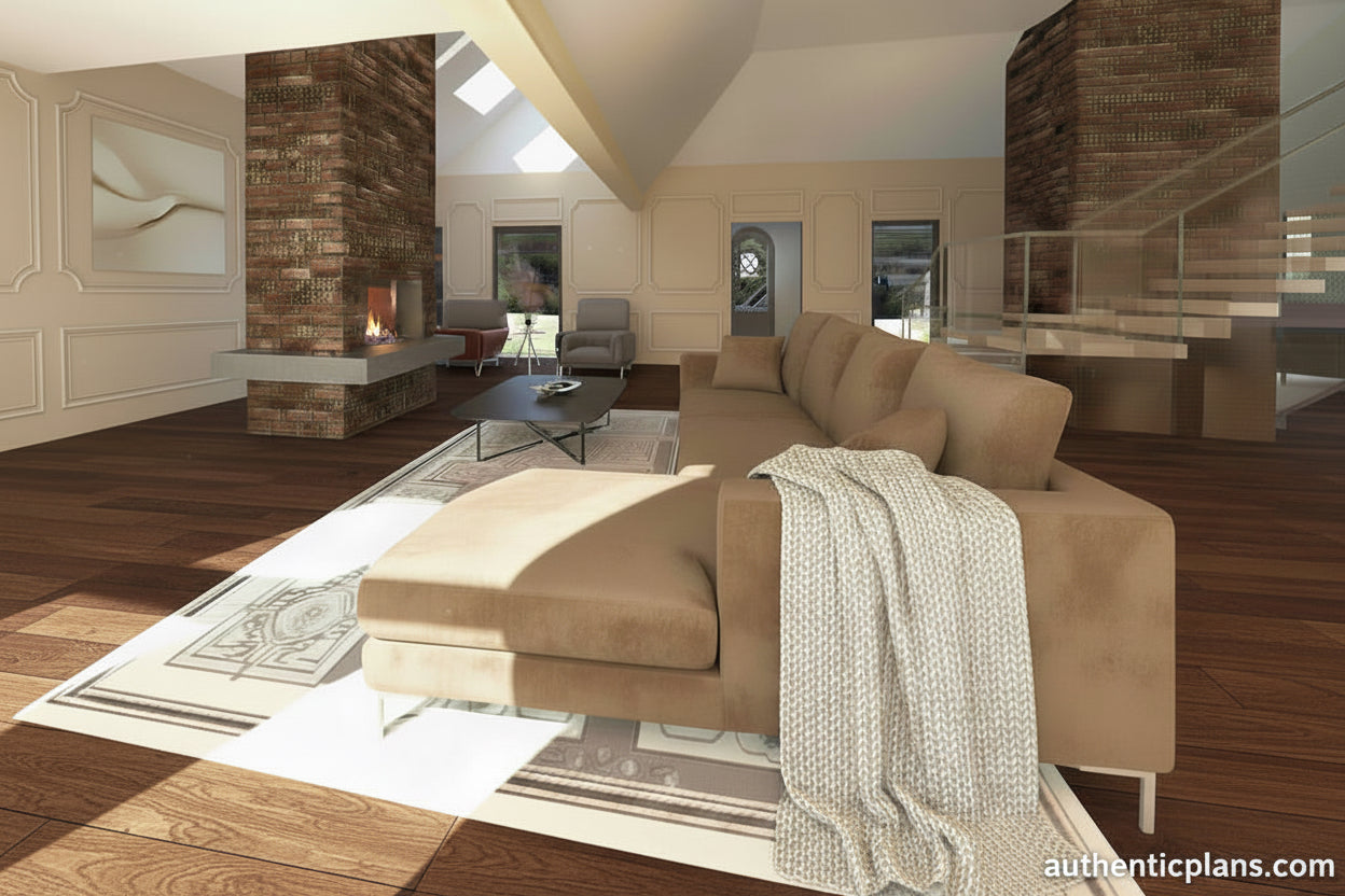 No.8 Modern house plan with French flair